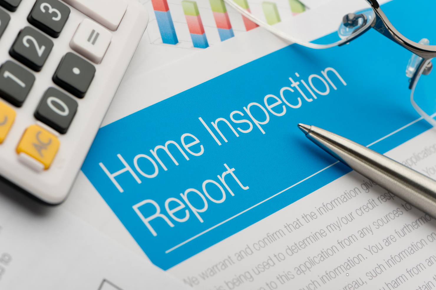 Close up of a home inspection report